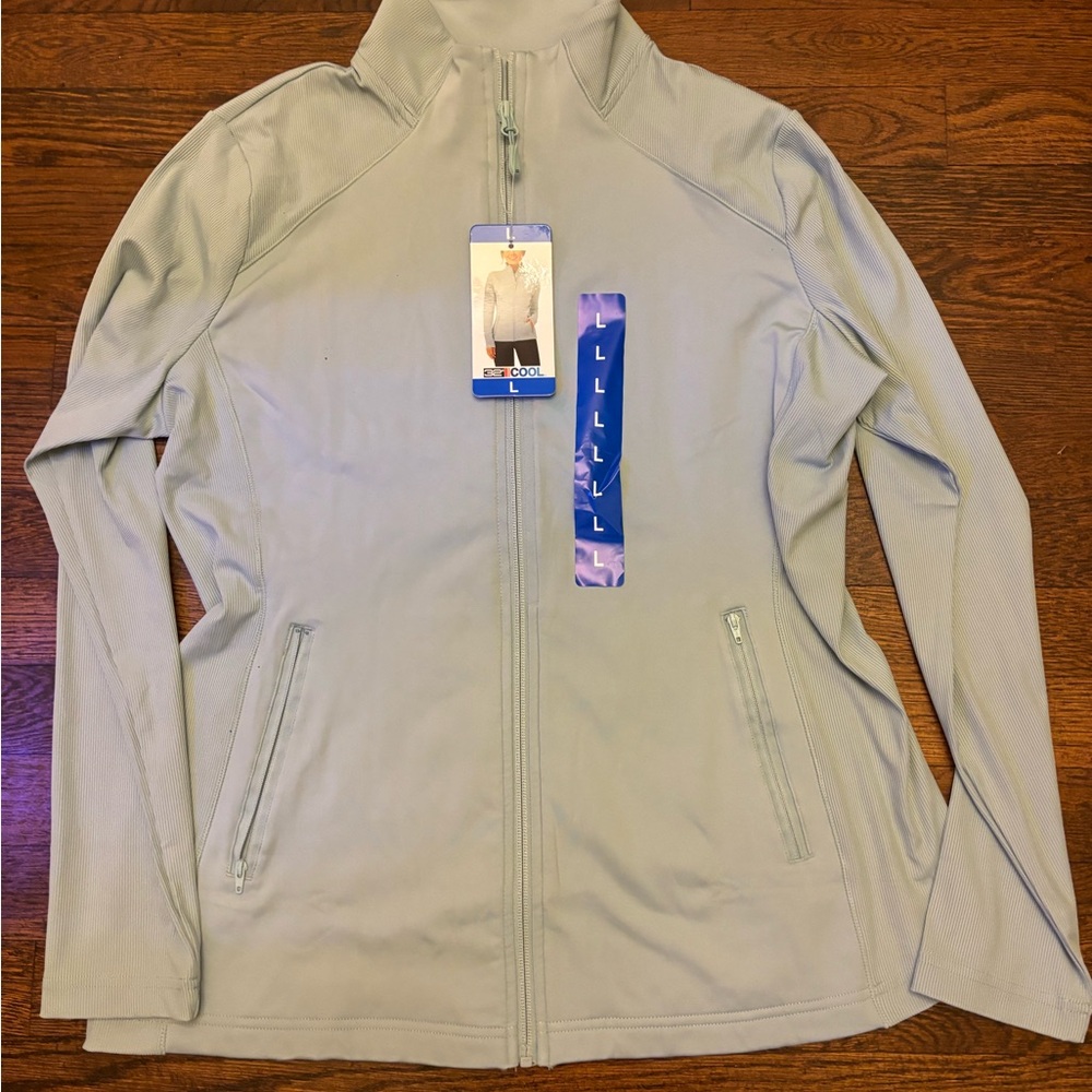 Blue Utility Jacket with Fitted Silhouette